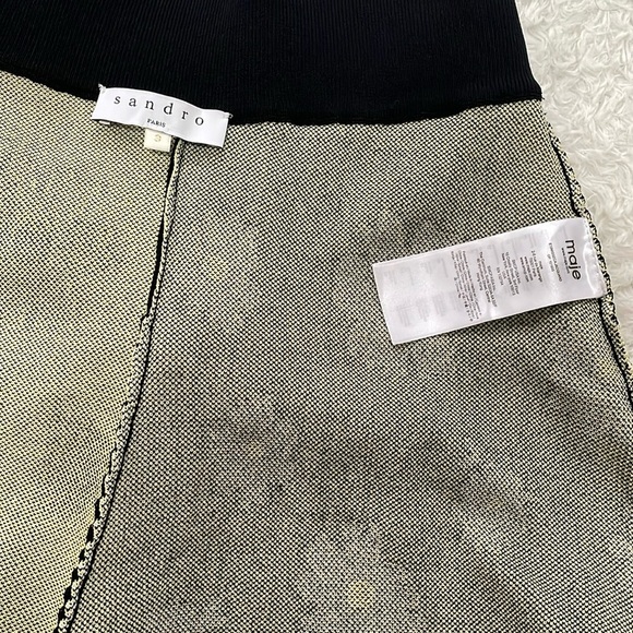 Sandro Paris-maje Floral Black and White Women's Shorts - Picture 11 of 16